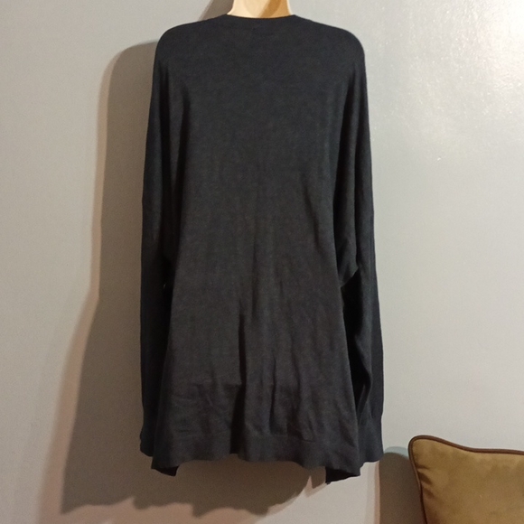 DG2 by Diane Gilman women's 3XL charcoal gray light weight sweater - Picture 10 of 17